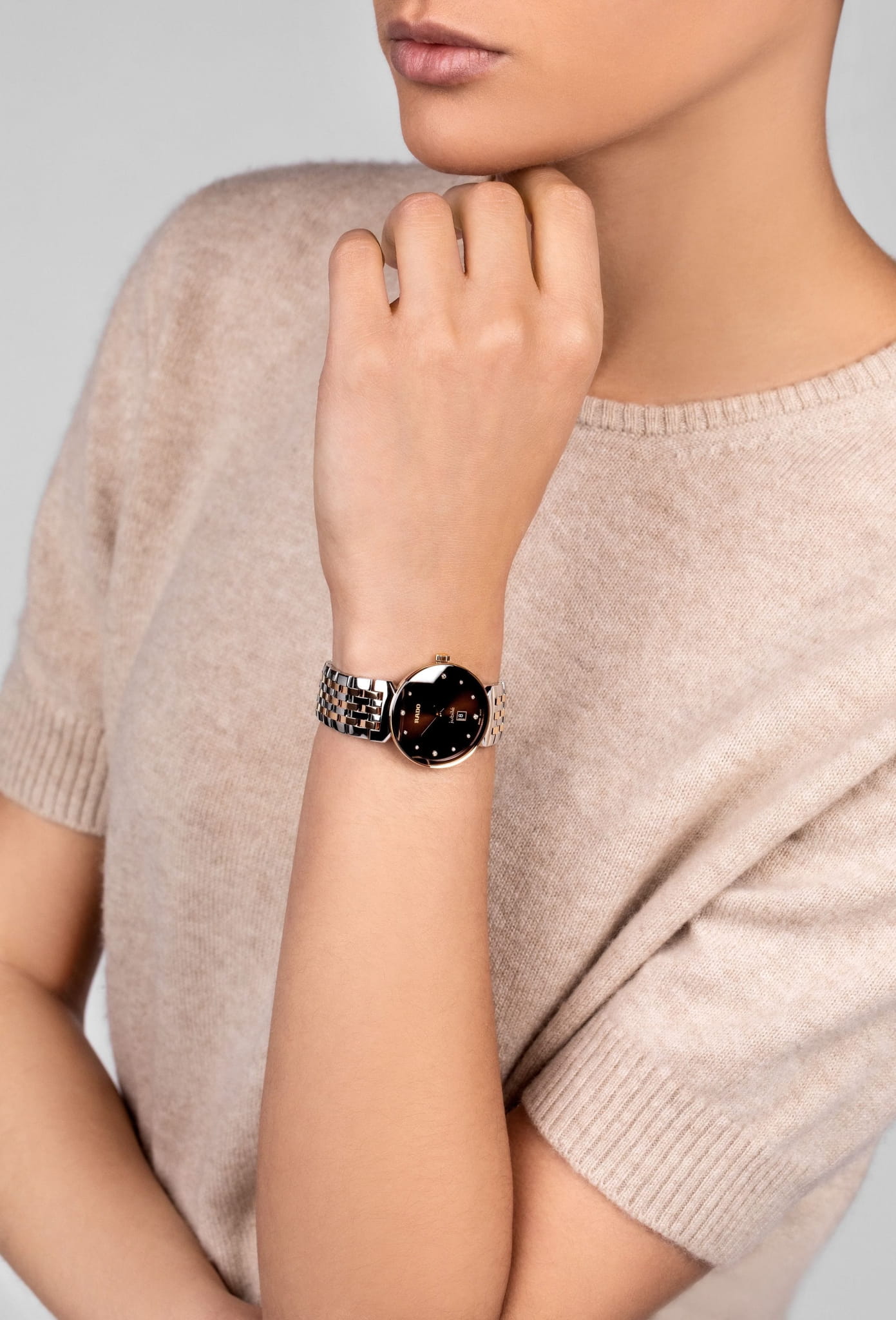 Оригинальные часы Rado Rado Florence Diamonds R48913763 кварцевые калибр механизма  общий вид